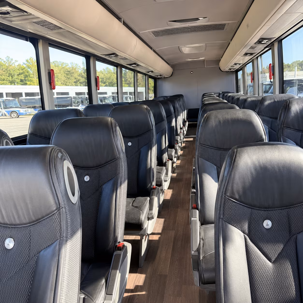 corona comfortable employee shuttle bus rentals in corona