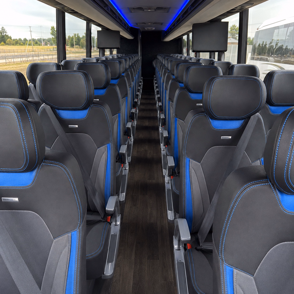 fontana long distance charter bus rentals
